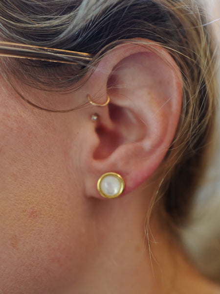 Gold Debra Studs