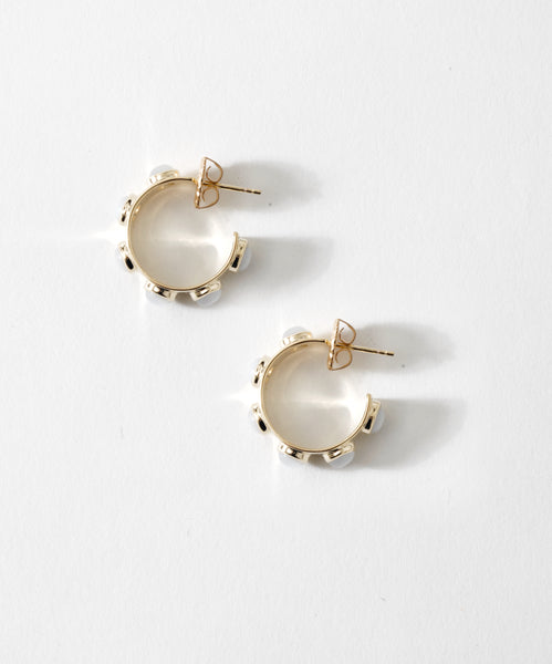 Moonstone Hoops